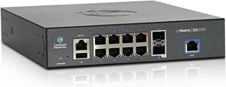 Actual product image Cambium Networks MX-EX2010PXA-E - Intelligent Ethernet PoE Switch 8 x 1G, 2 SFP fiber ports no power cord (10 Ports)