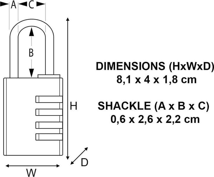 Produktbild Master Lock Zahlenschloss
