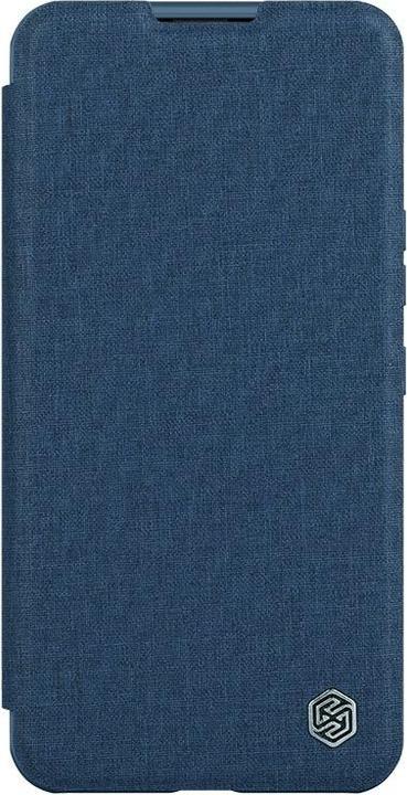Actual product image Nillkin Qin Pro Leather Case Fabric - Apple iPhone 14 Plus - Blue (Apple iPhone 14 Plus)