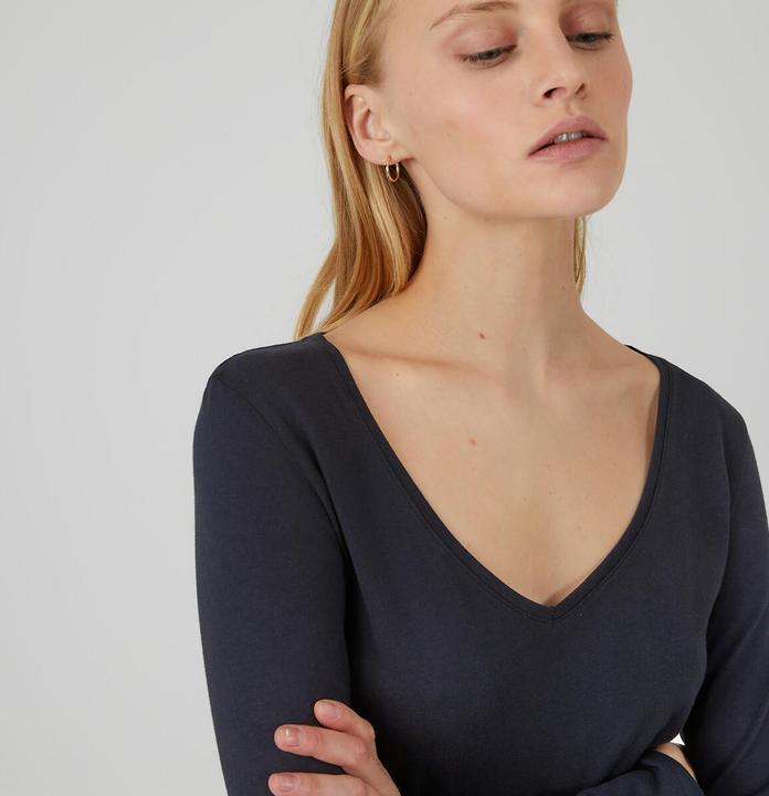 Produktbild La Redoute Collections T-Shirt mit V-Ausschnitt (XL)