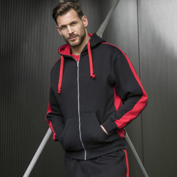 Immagine prodotto Awdis Giacca con cappuccio Just Hoods in poliestere sportivo a contrasto (XXL)