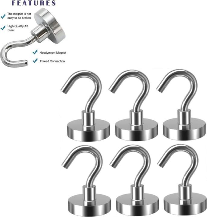 Swissdetector Magnetische Haken (6 x)