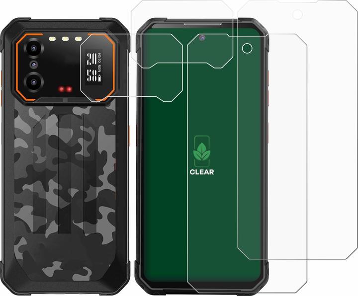 Actual product image ScreenLeaf Protective film sustainable screen protector screen protector film clear transparent (2 Piece, IIIF150 B1 Pro)