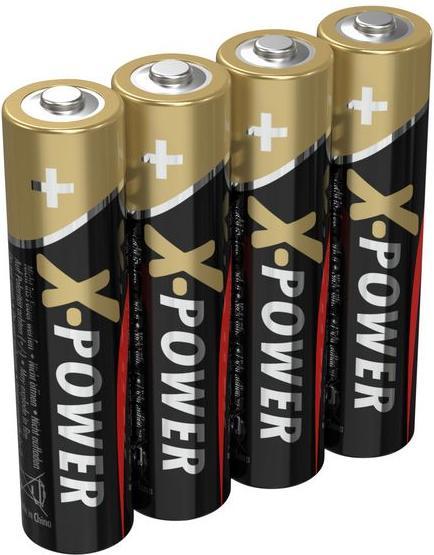 Immagine prodotto Ansmann Batteria alcalina X-Power Micro AAA / LR03 (4 pz., AAA, 1300 mAh)
