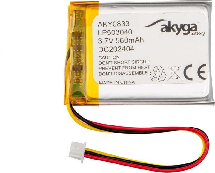 Actual product image Akyga LP503040 Akkupack x Spezial-Akku LiPo 3.7 V 560 mAh (3.70 V, 560 mAh)