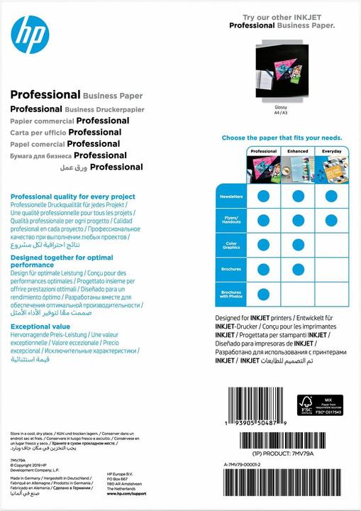 Produktbild HP Professional FSC Paper (180 g/m², 150 x, A4)