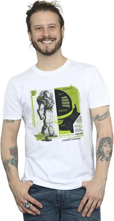 Actual product image Disney Mens Lightyear Buzz Tech Panel T-Shirt (XL)