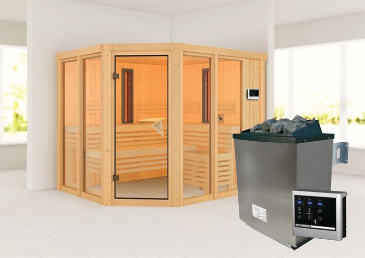 Immagine prodotto Karibu Cabina a infrarossi Ava ingresso ad angolo (9 KW di controllo esterno)