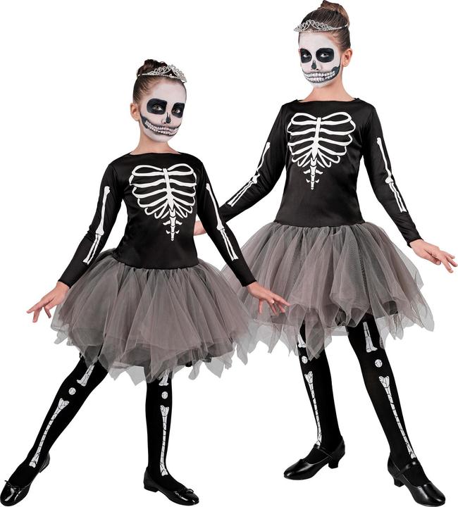Image du produit Widmann SKELETON TÄNZERIN (Kleid mit Tutu), 116 cm / 4-5 Years (4, 5)