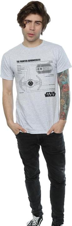 Produktbild Star Wars TIE Fighter X1 Blueprint TShirt (L)
