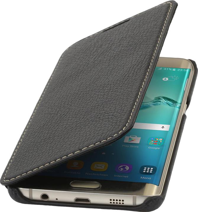 Actual product image StilGut Book Type Case without Clip for S6 Edge+, black (Samsung Galaxy S6 Edge+)