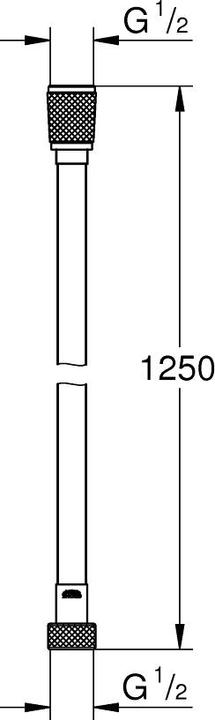 Produktbild Grohe Silverflex Long-Life TwistStop (125 cm)