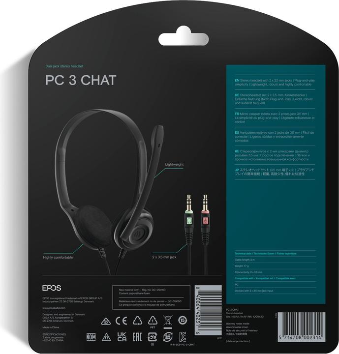 Image du produit EPOS PC 3 Chat (Filaire)