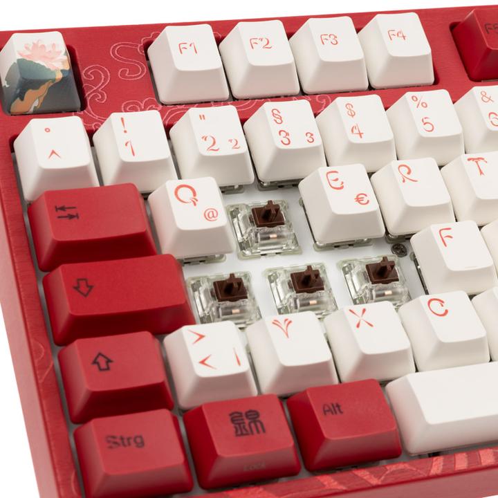 Actual product image Varmilo VEA109 Koi Gaming Keyboard, MX-Brown, white LED (DE, Cable)