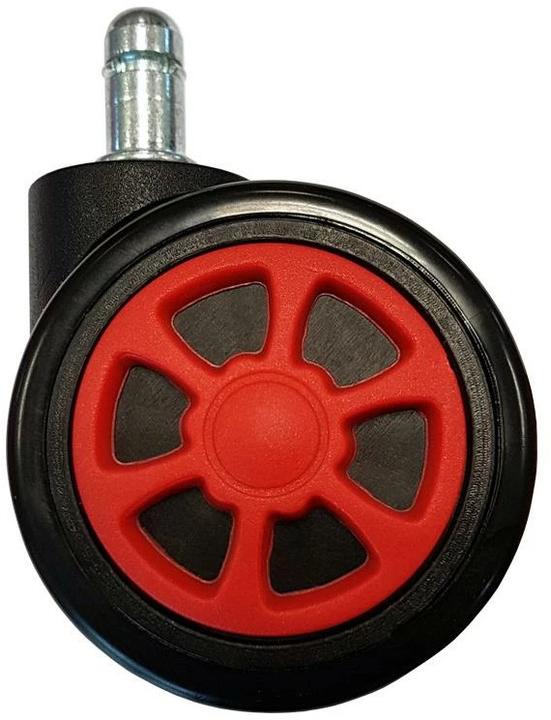 Image du produit LC-Power Roulettes de remplacement Roulettes de chaise de jeu jeu jeu de 5 rouges