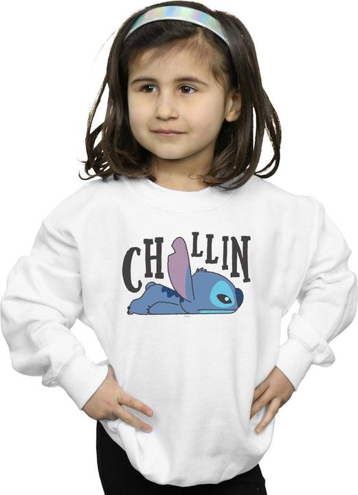 Actual product image Disney Girls Lilo And Stitch Chillin Sweatshirt (152, 158)