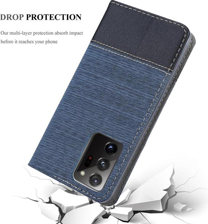 Actual product image Cadorabo Book Jeans Optics Cover (Samsung Galaxy Note 20+)