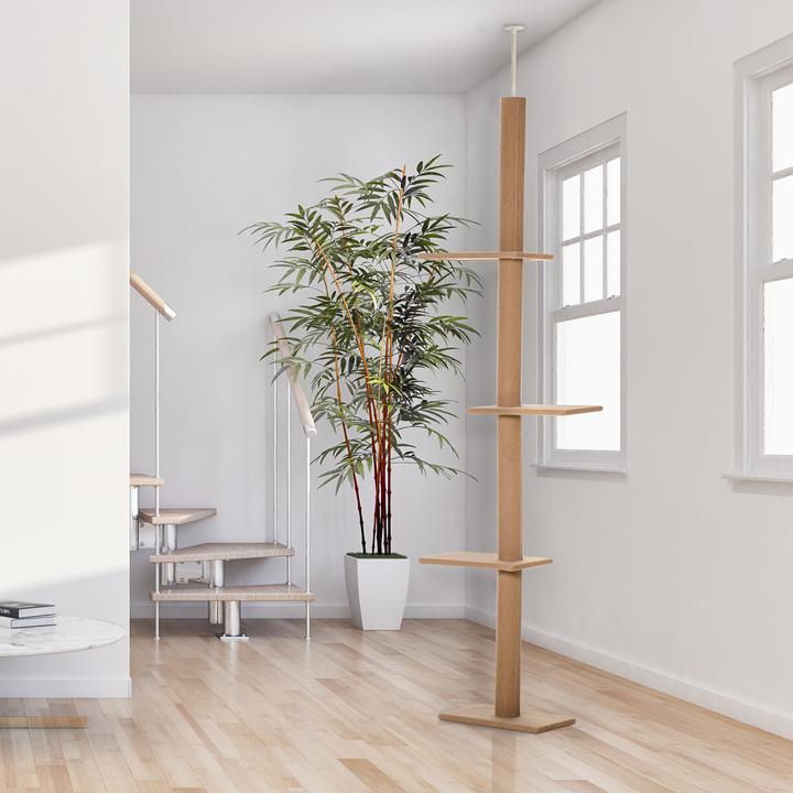 Produktbild PawHut Kratzbaum (228 cm, Braun)