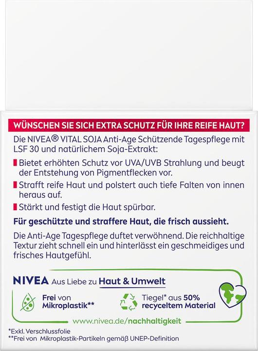 Produktbild NIVEA Vital Soja Protective Day Care SPF30 (50 ml, Tagescreme, SPF 30)