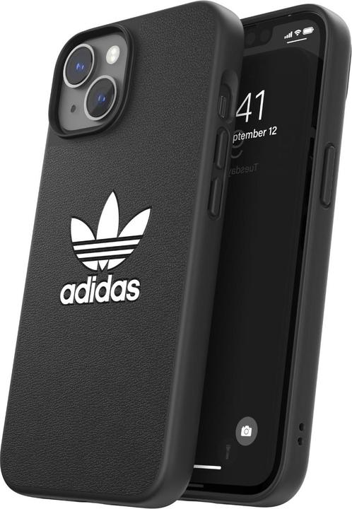 Immagine prodotto adidas OR Custodia Basic per iPhone 14 6.1" in pelle nera 50177 (Apple iPhone 14)