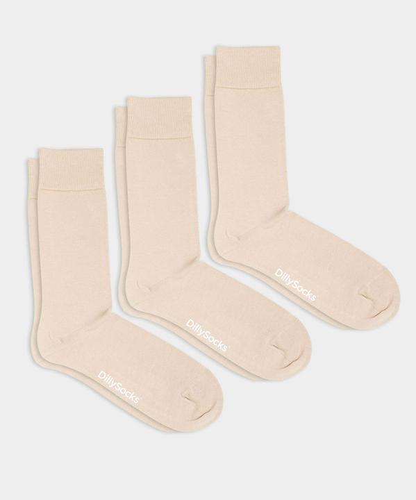 Immagine prodotto DillySocks Pacchetto sabbia liscia e nuda (confezione da 3, 41 - 46)