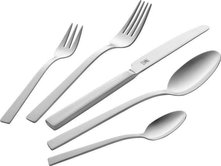 Produktbild Zwilling Besteck KING 68 teilig Edelstahl mattiert - nachhaltiger Besteckkarton (68 Stück, Besteck Set)