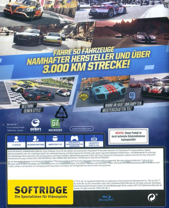 Produktbild Microids Gear Club Unlimited 2 - Ultimate Edition (PS4, DE)
