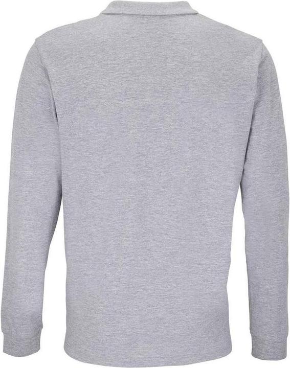 Actual product image Sols Unisex Adult Planet Marl Pique Long-Sleeved Polo Shirt (XL)