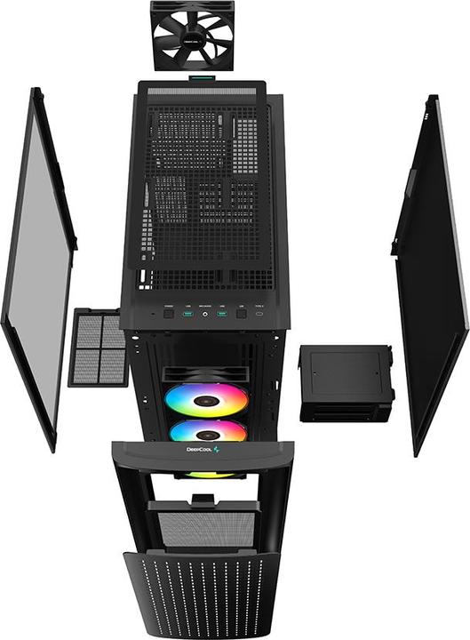 Immagine prodotto Deepcool Alloggiamento MID-TOWER CK560 Finestra laterale, Nero, Mid-Tower, Alimentatore incluso in Fede No. (E-ATX, Mini-ATX, ATX, mATX)