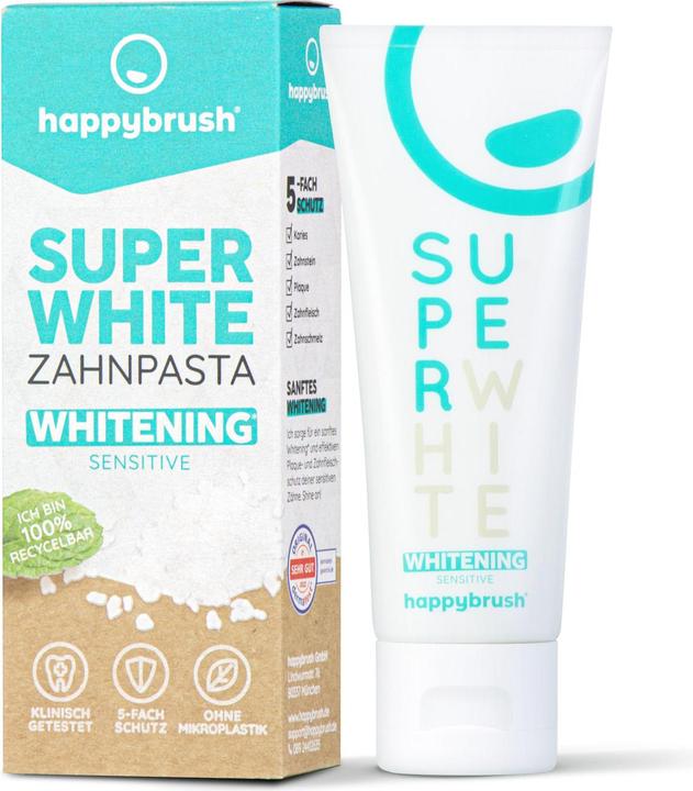 Immagine prodotto happybrush Dentifricio SuperWhite, 75 ml (75 ml)