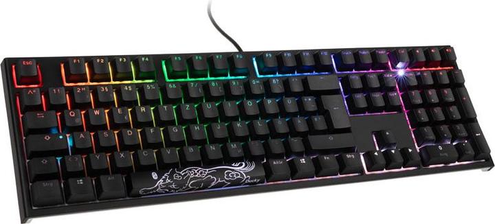 Actual product image Ducky ONE 2 Backlit PBT Gaming Keyboard, MX-Red, RGB LED (DE, Cable)