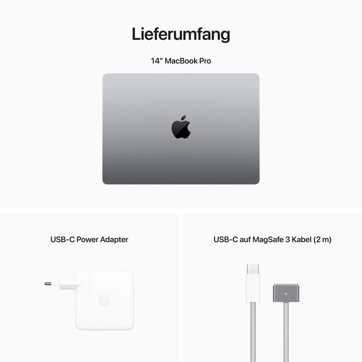 Produktbild Apple MacBook Pro – 2023 (14", M2 Pro, 16 GB, 512 GB, DE)