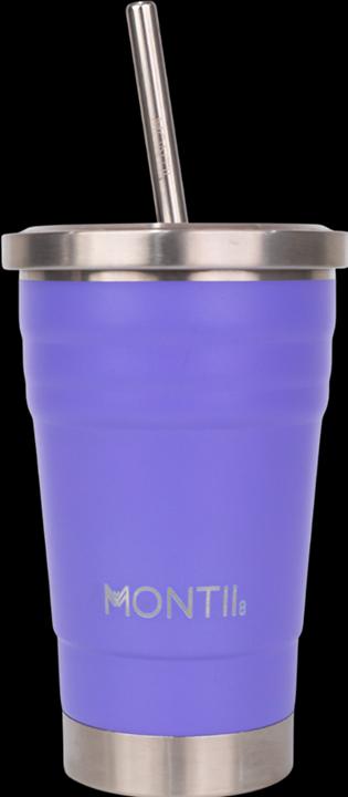 Actual product image MontiiCo Mini Smoothie Cup insulated - cup with drinking straw, grape (0.28 l)