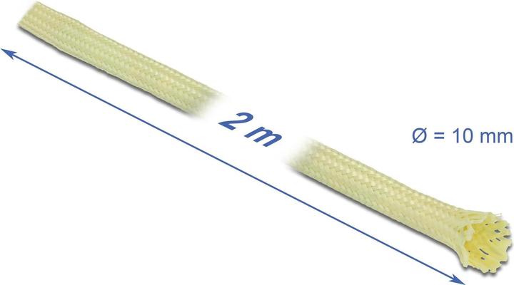 Produktbild Delock Geflechtschlauch aus Aramid Fasern 2 m x 10 mm (Kabelschlauch, 200 cm)
