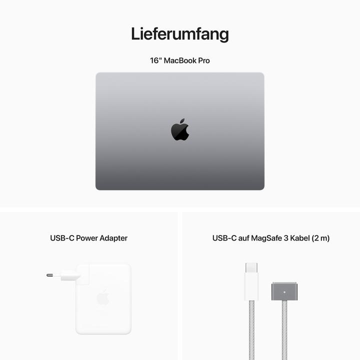 Actual product image Apple MacBook Pro – 2023 (16", M2 Pro, 16 GB, 1000 GB, DE)