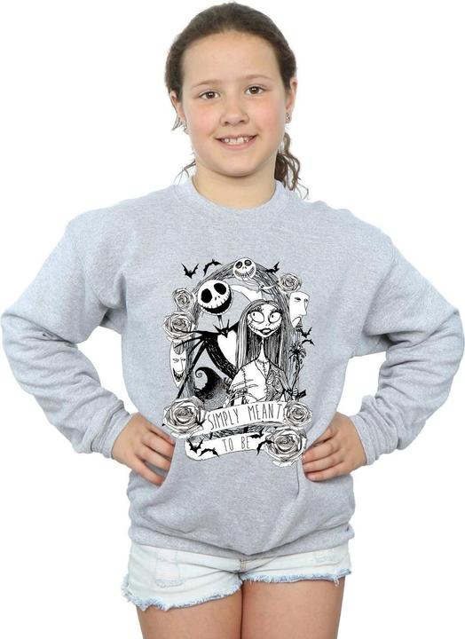 Produktbild Disney Nightmare Before Christmas Simply Meant To Be Sweatshirt Mädchen (152, 158)