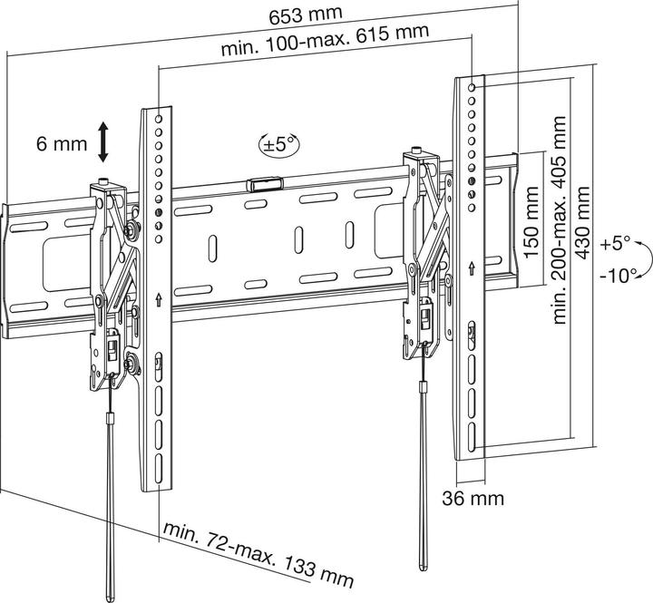 Actual product image InLine Heavy duty TV wall mount (Wall, 37", 75 kg)