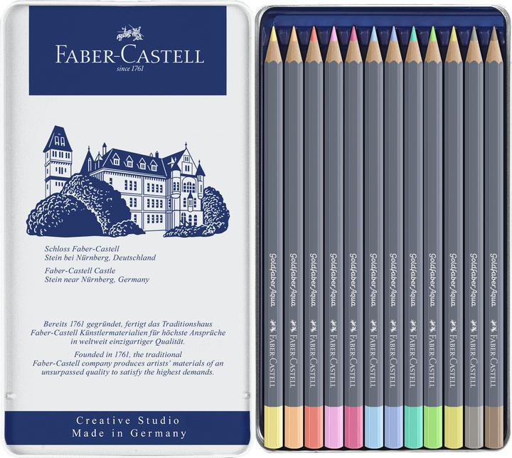 Image du produit Faber-Castell Crayons d'aquarelle Goldfaber (Multicolore, 12 x)