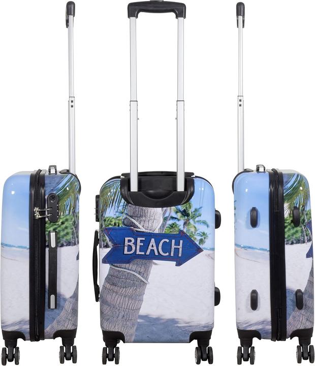 Produktbild Trendyshop365 3-teiliges Hartschalen-Kofferset (Handgepäck (bis 50l), M (50 - 90l), L (90 - 115l))
