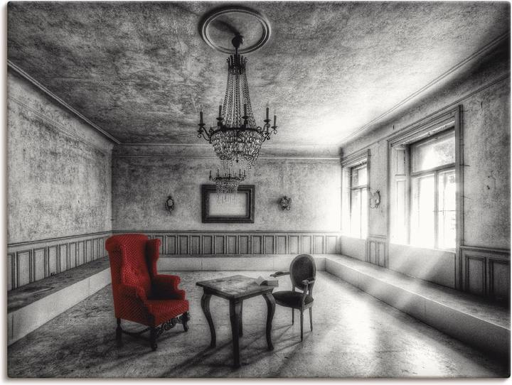 Produktbild Artland Lost Place - Roter Sessel T9SH (80 x 60 cm)