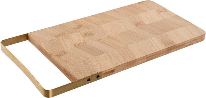 Esprit Schneidebrett Home Gold natürlich Metall Bambus 35,5 x 17,5 x 1,5 cm