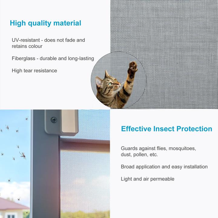Actual product image Intirilife Fly Net in Black Width 80cm (80 x 100 cm)