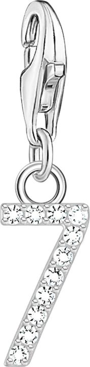 Immagine prodotto Thomas Sabo Ciondolo numero 7 con pietre d'argento bianche (Argento 925)