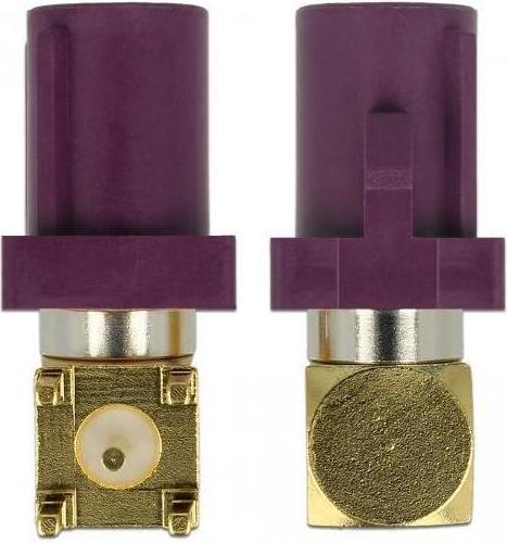 Produktbild Delock FAKRA D Stecker 90° PCB (Stecker Tülle)