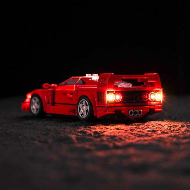 Produktbild BrickBling LED Licht Set für LEGO Ferrari F40 Supersportwagen (76934)
