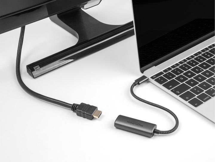 Actual product image Delock USB Type-C Adapter to HDMI (DP Alt Mode) 8K with HDR (USB-C, 20 cm)
