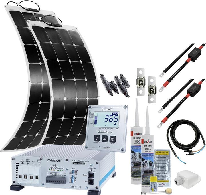 Offgridtec Sistema solare per camper mTriple Flex S 30/20/250