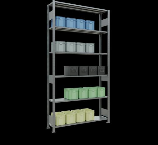 Actual product image Schulte Lagertechnik MULTIplus150 basic racking system with length ledgers