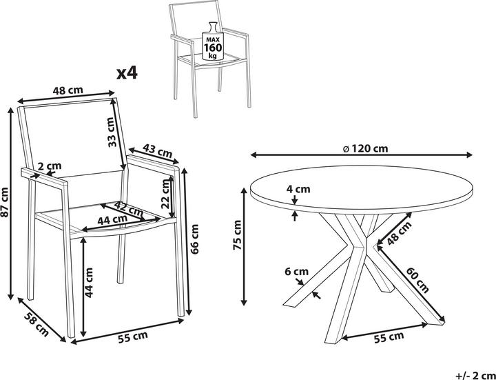 Actual product image Beliani Maletto/Grosseto (120 cm)