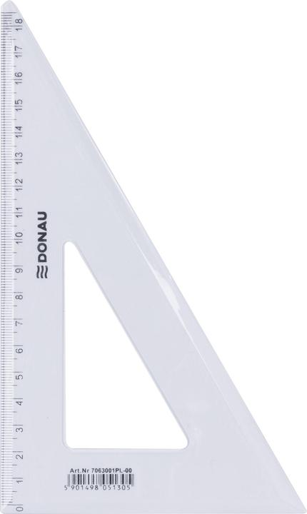 Actual product image Donau Protractor, large, 19cm, 60°, clear (228 mm)